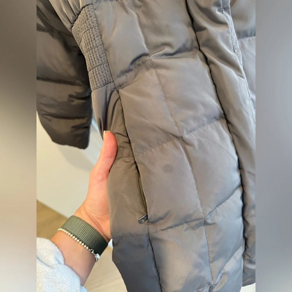 Cole Haan Women's Charcoal Puffer Jacket - Picture 8 of 9